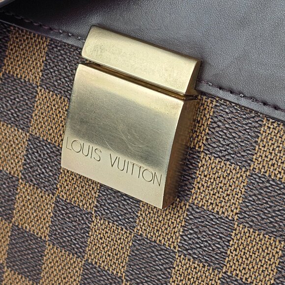 LOUIS VUITTON Damier Messenger Briefcase Mens LV Work Bag Authentic Damier LV - Picture 9 of 16